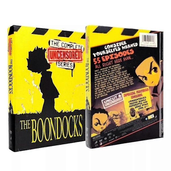 The Boondocks Sæson/Serie 1-4 (DVD, 11-Disc, Box Set) Forseglet Gratis Forsendelse