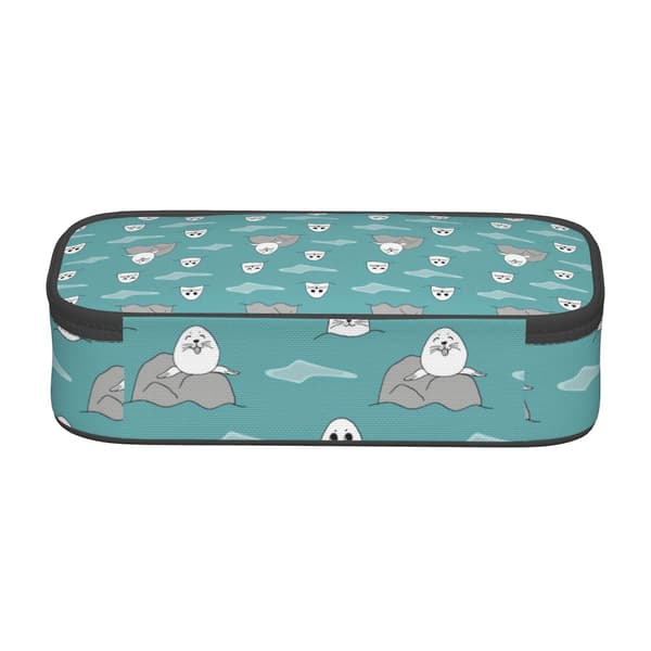 Pencil Case with Sea Creature Pattern, Large Capacity, Makeup Bag, Office Supplies, Zipper Pencil Box CJY