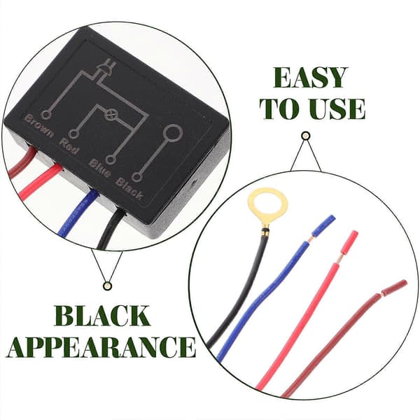 Berøringssensor Dimmer Erstatning Bordlampebryter Dimmesensorbryter Black 5X3.5X1.5CM