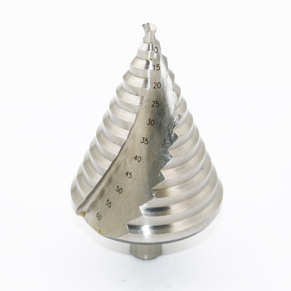 PC HSS Stegborr 6-60 mm Spiral Konisk Spår Försänkare 12 st