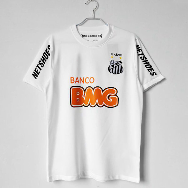 Säsong 1213 Brasilien Santos Tröja Santos Jubileumsutgåva Nr 11 Neymar Kortärmad Fotbollströja Retro Topp XL XL XL XL A