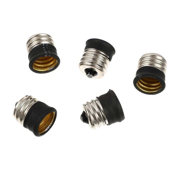 5 stk. Menorah Pæreadapter E17 E14 Lysadapter E14 Pære E14 Sokkel E17 E14 Baseadapter 2.1X1.7X1.7CM