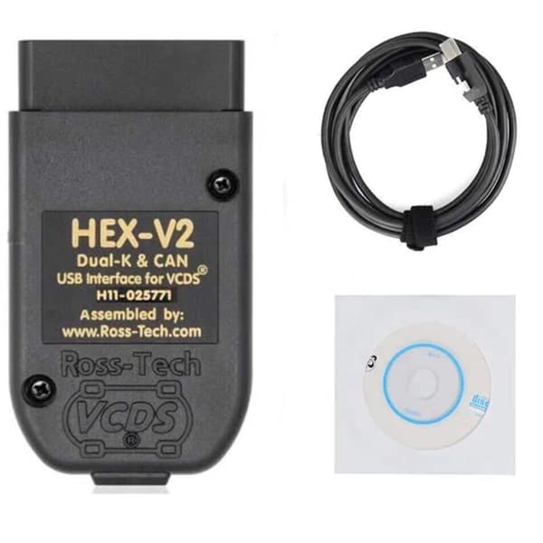 HEX V2 VCDS VAG COM 25.3 5053 Diagnostikkabel for VW/AUDI/Skoda/Seat Auto Reader USB-skannerkabel (engelsk) 7
