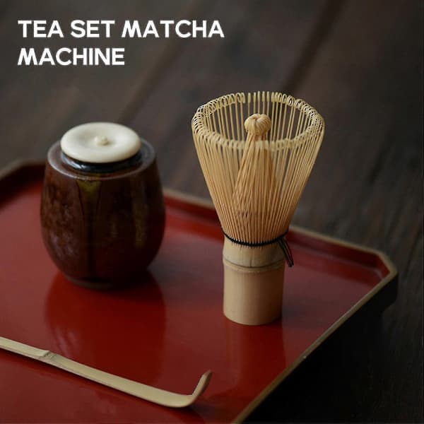 Japanskt Matcha Teset (3 delar) - Bambuvisp, Sked, Ceremonikit