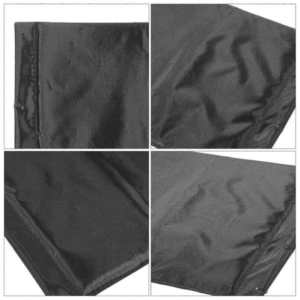Rullestolsete Midtpute Rullestolsete Pad Oxford Stoff Rullestolsete Black 45.50X42.50X0.50CM