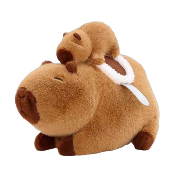 Capybara Plyslegetøj Plys Capybara Dukke Ornament Blød Samler Capybara 40cm