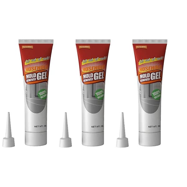 3-pakning muggfjerner gel, muggfjerner for vaskekant, keramiske fliser, veggmuggfjerner, keramiske fliser 90g