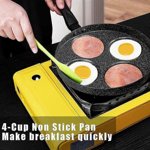 Non-Stick Støbejerns Crepepande, 24 cm Diameter til Stegning af Æg og Madlavning