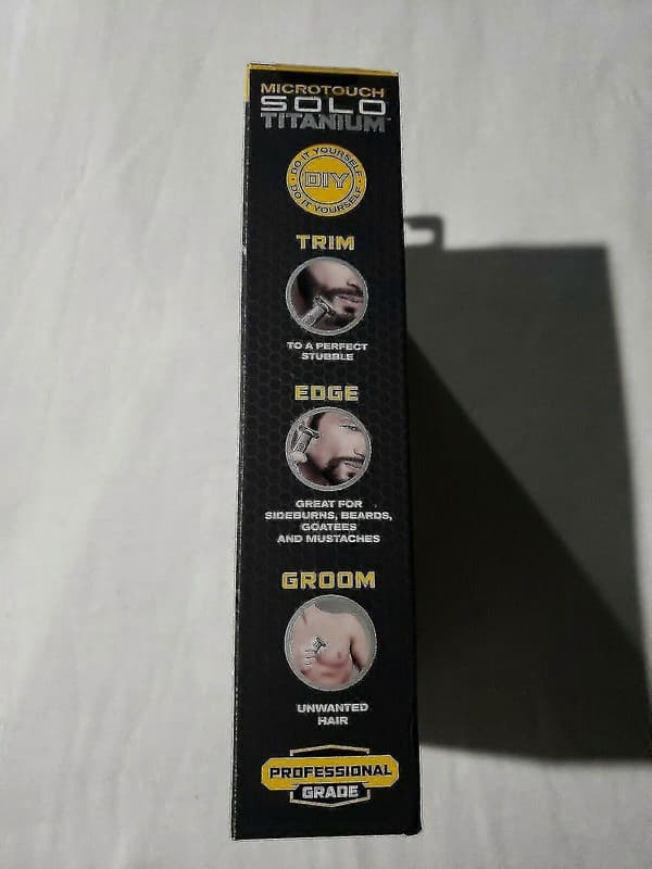 Micro Touch Solo Titanium Ansigt / Helkropsplejer Trimmer Kanter Plejer