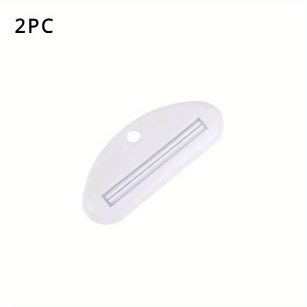 2-pack Tandkrämklämmor, lätta att klämma fast, minskar slöseri, badrum language Vit