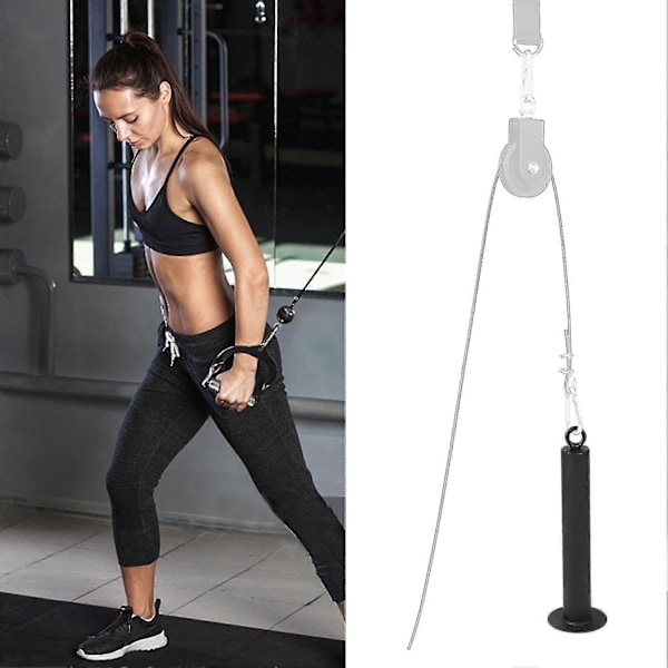 Garage Gym Fitness Læsse Pin Trissesystem - Nedtræksvedhæftning til Hjemmetræning 2.5cm