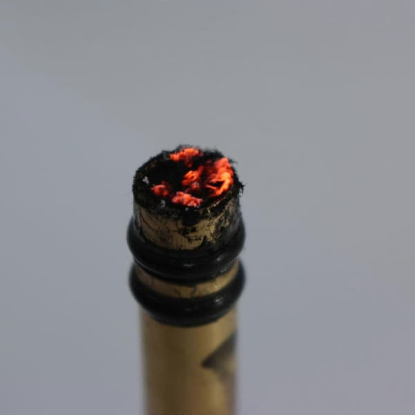 Metal Brandstempel Messing til Udendørs Overlevelse Nødrør Udendørs Værktøj Black