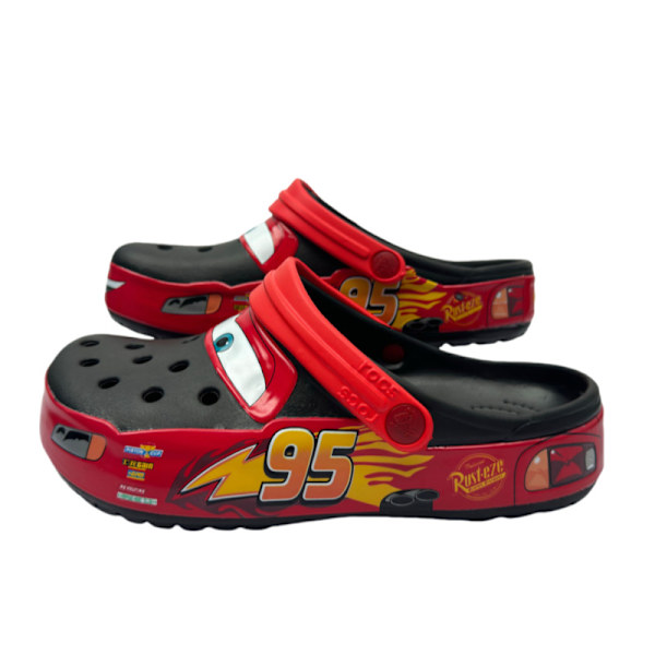 Uudet värikkäät McQueen Story -miehen ja naisen kengät 2024 kevät Baotou rantakengät ulkoilma vapaa-ajan Croco-kengät black 37