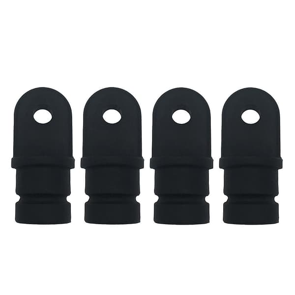 4x Nylon 3/4\" Runde Innvendige Øyeender Marine Båt Bimini Topp Tilbehør Svart