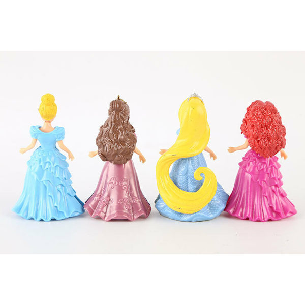 8 kpl Disney Prinsessat Action Figurit Vaihdettavilla Mekeillä Nukke Lapsille Pojille Tytöille Leikkikalu Lahja