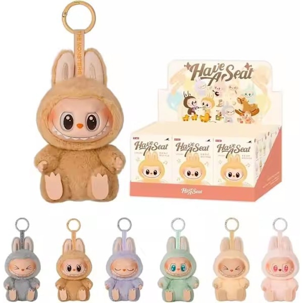 6-pack POP MART 2.0 LABUBU Monsters Överraskning Macaron Plyschleksaker_qqx 6-PACK 6-PACK 2