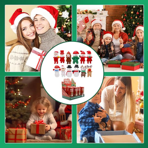 2026 Jule blind box julekalender 12 miniature julepynt DIY julescene sæt