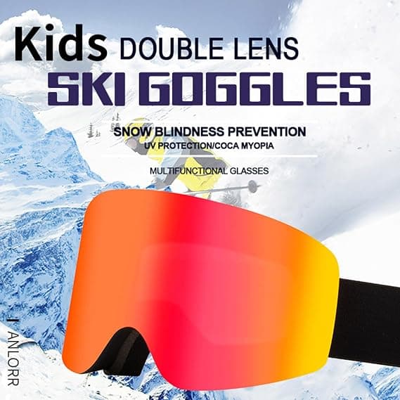Høj Ski Goggle Linse Sne Hurtigt Skiftende Design Velegnet til Skiløb Bjergbestigning Brug Linser