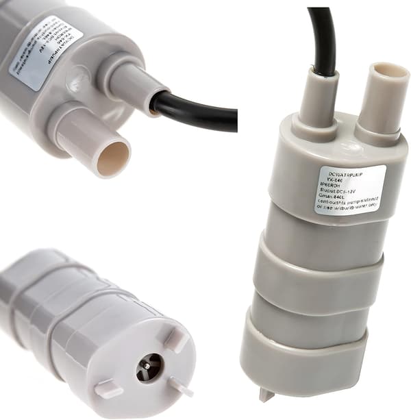 12v DC 1.2A Mikro Dränkbar Vattenpump Hög Lyfthöjd 5M 600L/H