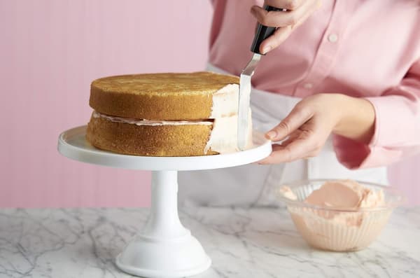 Rustfrit stål bageudstyr 6 tommer paletkniv eller vinklet spatel