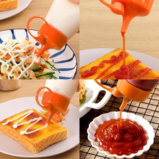 3 st plastflaskor 300 ml klämflaska med lock såsflaska för kryddor dispenserflaska för dressing ketchup stark sås olivolja
