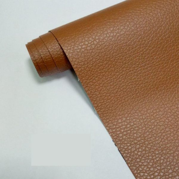 Selvklæbende læderreparationssæt, skærbar sofapatch (sort 30cmX137cm) light brown