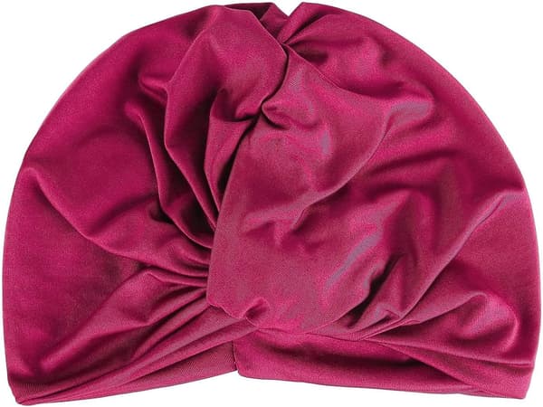 Kvinnor veckad badmössa, ej vattentät badturban, simmössor