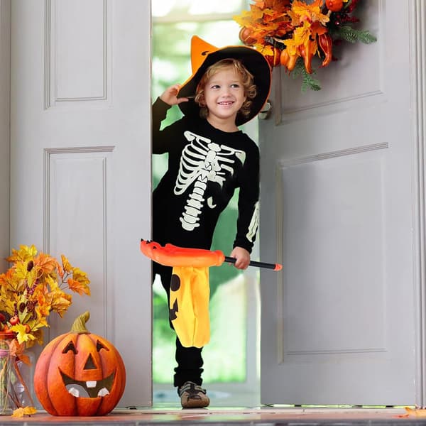 Spøgelsesklo Hånd Slikpose Halloween Godteposer Orange