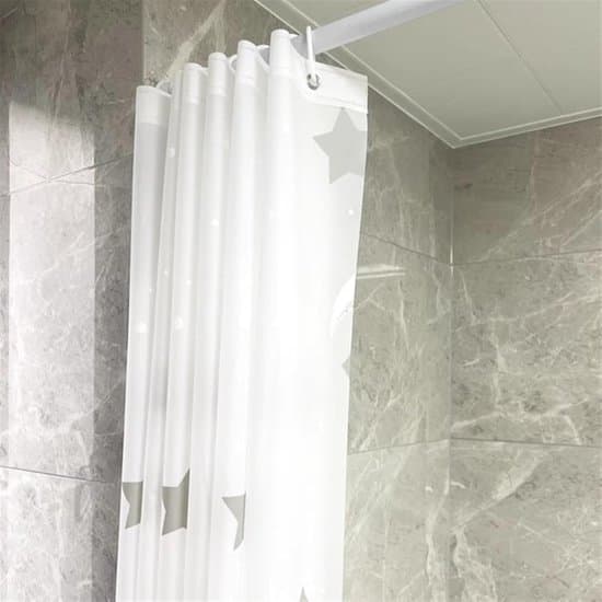 Duschdraperi - Vattentätt Modernt Badrumsdraperi med Krokar - Förtjockad Sekretessdesign och Dekorativt Foder - Mögelresistent och Våtstorlek 150x200 cm