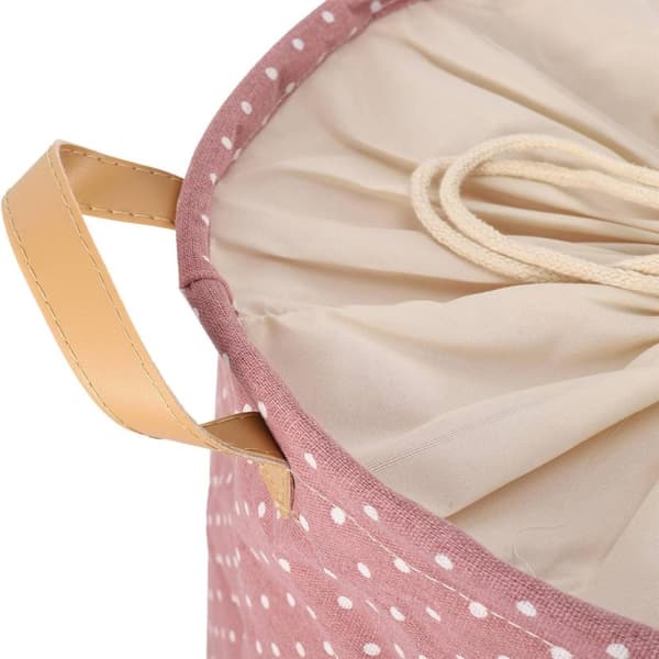 Prickig tvättkorg väska klädförvaringskorgar hemkläder Pink