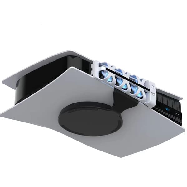 PS5 køleventilatorer Playstation 5 køleventilator kompatibel med PS5 Discs Edition og Digital Edition White
