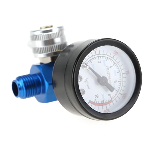 Lufttrycksregulator 1/4” Sprutmålningspistol Lufttrycksregulator Tryck Pneumatiskt Verktygstillbehör Lätt att installera och underhålla