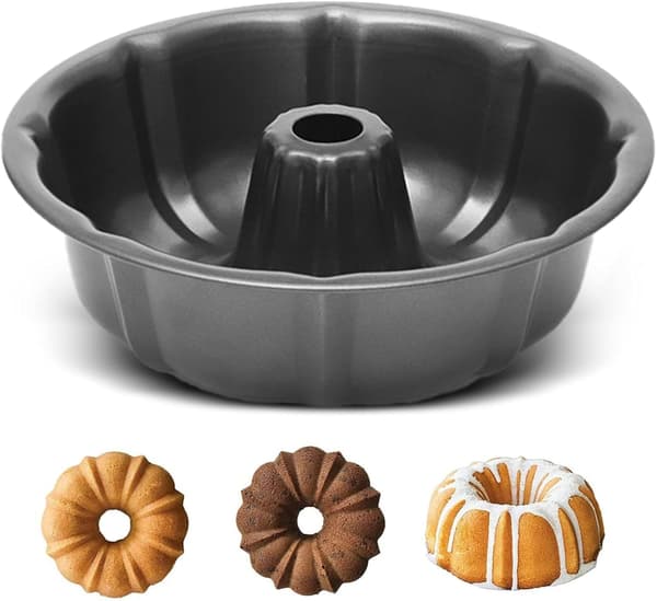 Bakeform Gresskarform Kakeform Gelépanne Rund Dyp Bundt Bakeform Riflet Rund Kakeform Non-Stick Kakeform for Gelé Bundtkake