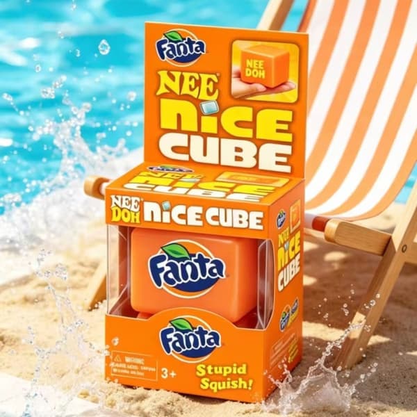 Ny trykaflastningsklemme Fanta Dr Pepper Nice Cube Squish sensorisk fingerspidslegetøj
