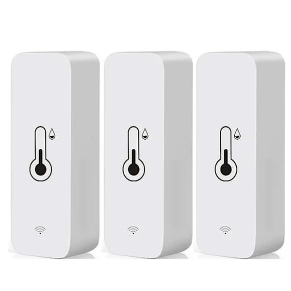 Tuya App WiFi Temperatur- och Fuktighetssensor 3 st