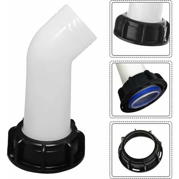 3 stk. tappekraner for IBC 1000L - slangeforlengelse og adapter