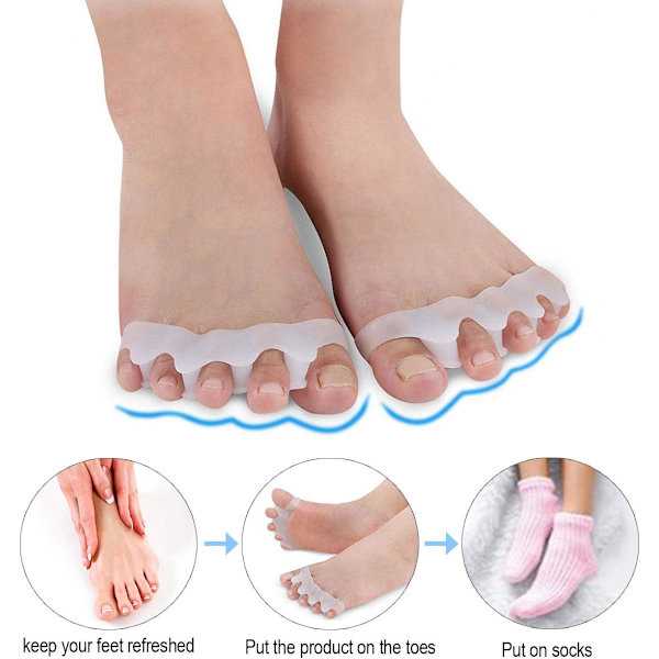 Hallux valgus korrigerer 1 par hvid