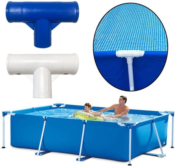 Lämplig för Intex 28273 T-koppling – för rektangulära ramar upp till 450 cm – 2 stycken – 450 x 220 x 84 cm