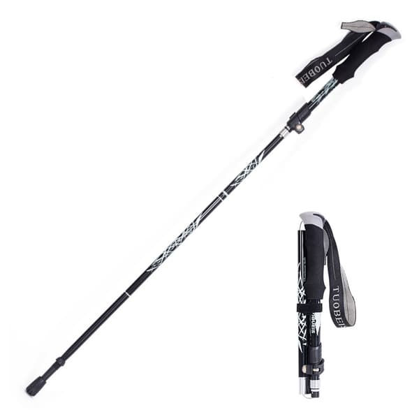 Turstaver Ultralette Sammenleggbare Aluminium Pakke med 2 Black