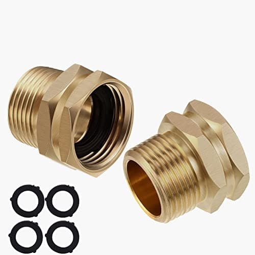 2-pack 3/4\" GHT honkoppling till 3/4\" NPT hankoppling