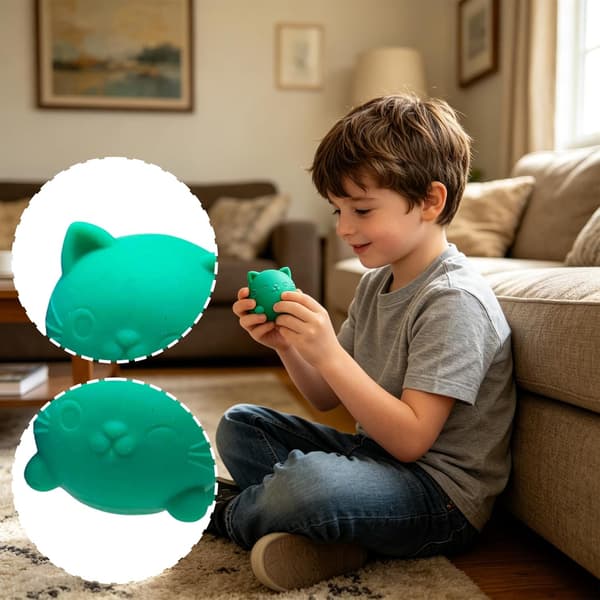 Squishy 4-pak sukkerkugledesign angstlindrende klemme til sanseleg sansefidget langsomt stigende squishy stressbolde