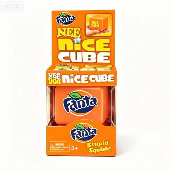 Ny trykkavlastningsklemme Fanta Dr Pepper Nice Cube Squish Sensorisk fingertuppleke