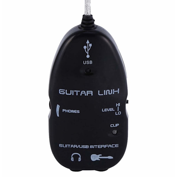USB-gitarledning Gitar til USB-grensesnittkabel Koble lyd for PC-opptaksadapter