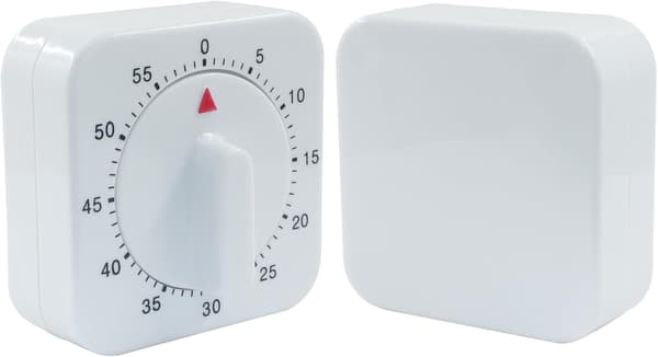 Kjøkkentimer 60 minutter hvit