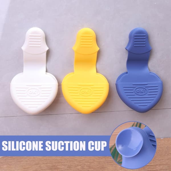 2 st Köks Silikon Värmebeständiga Handskar Klämmor Isolering Anti-Slip Grytvante (2 st-Vit)