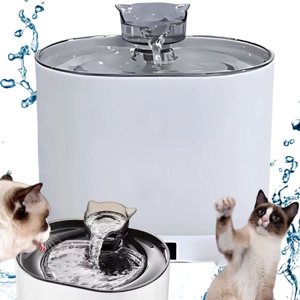 Fontæne til kat/hund - Automatisk vandskål med filter 2 L