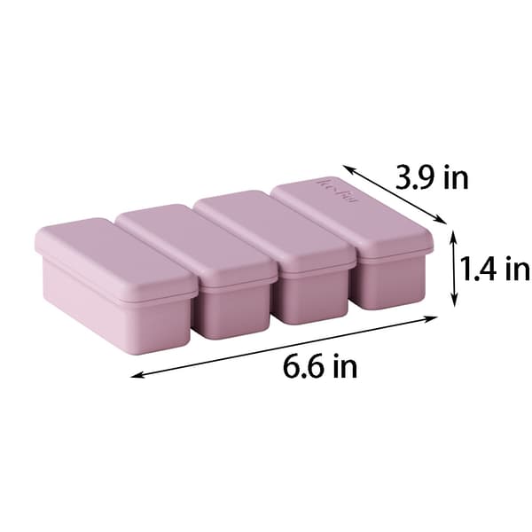 Silikoneisform til bred anvendelse, 2 pakker isbakker til whisky, fryseforme til supper og saucer Purple
