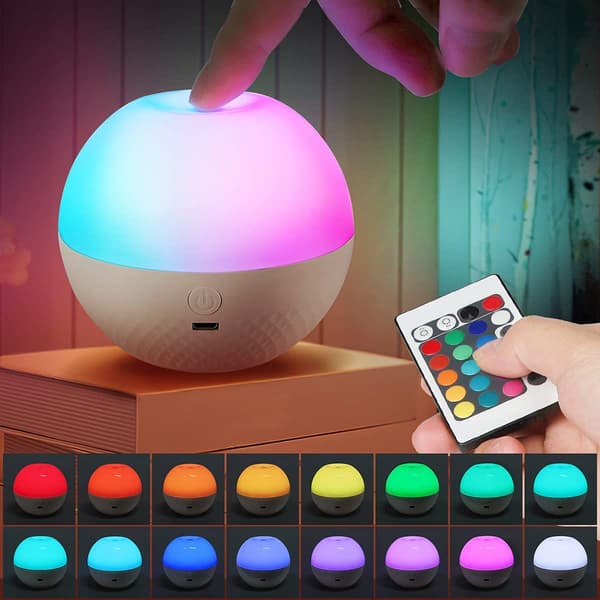 Smart 16 farger RGB LED dimbar nattlampe