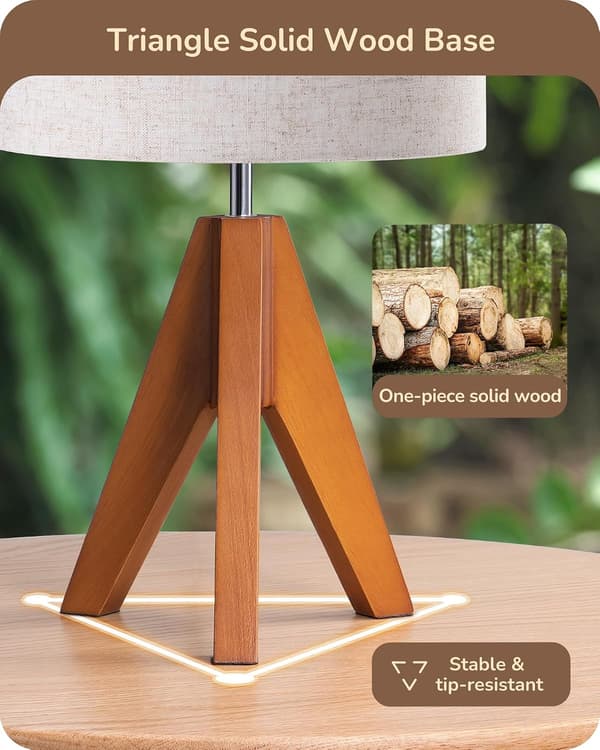 Stativbordslampa liten söt sänglampa 36 cm E26-sockel