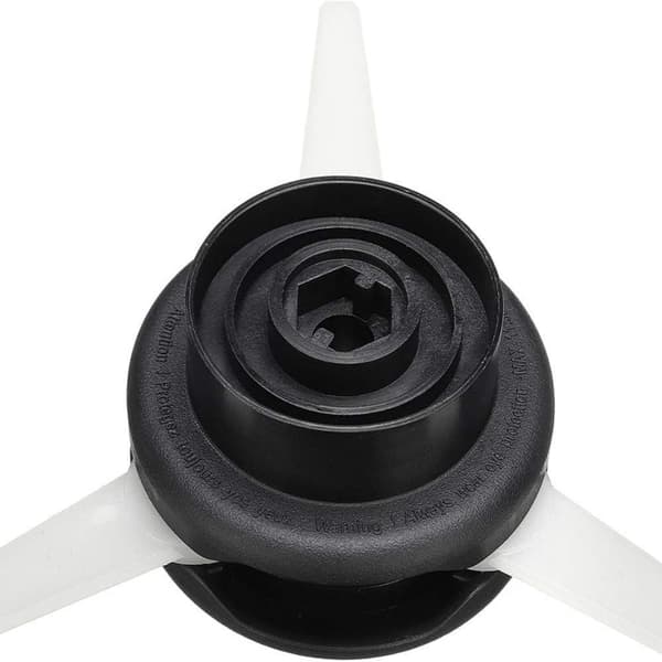 Trimmerhodebørste +12 stk. kutterblad for STIHL POLYCUT 6-3 FS38 FS40 FS45 4,1 TOMMER Svart + Hvit